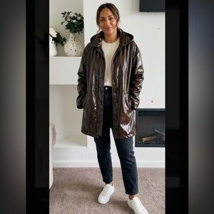 Nikki Jones Elegant Brown Women's Coat